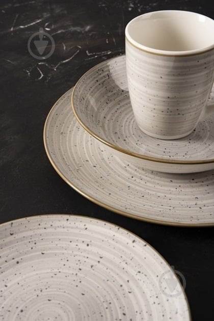 Тарілка обідня Limited Edition Stony Grey 26,5 см (CG-012-1) - фото 4 Тарілка обідня Limited Edition Stony Grey 26,5 см (CG-012-1) - фото 4