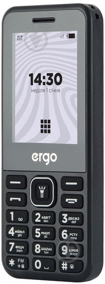 Мобільний телефон Ergo DUAL SIM black B242 Black - фото 3