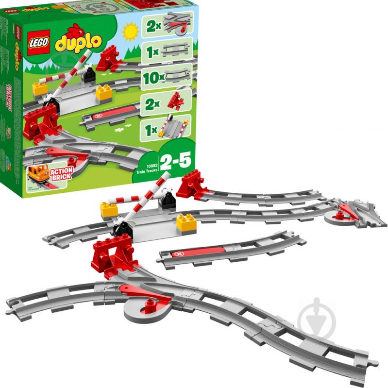 Конструктор LEGO DUPLO Залізничні колії 10882 - фото 2