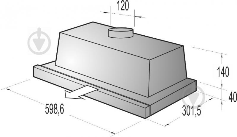 Витяжка Gorenje DF 6316 XSC - фото 4