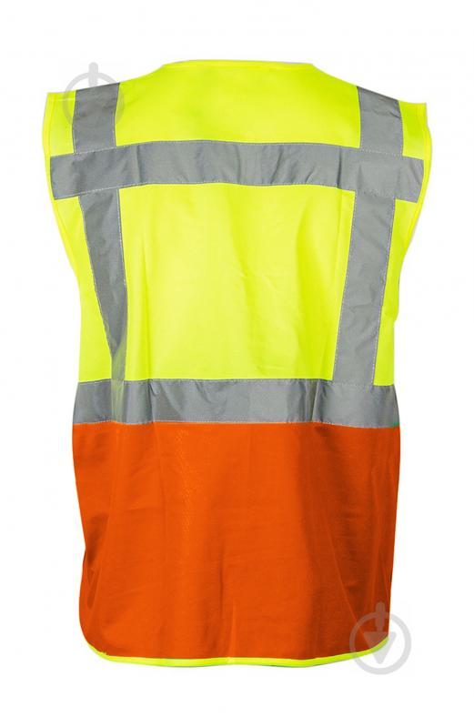 Жилет сигнальный Sizam Hi-Viz Coventry р. M рост универсальный 30260 желтый с оранжевым - фото 2