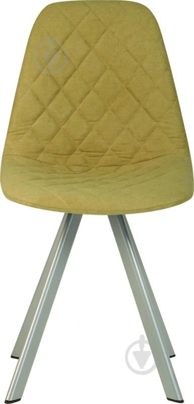 Стул обеденный Nowy Styl LIYA 4L ALU (BOX-1) RMB SORO-40 желтый / алюминий - фото 2