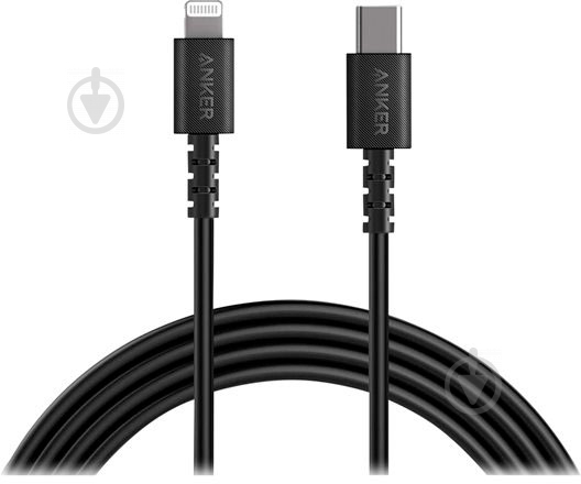 Кабель Anker USB-C to Lightning Powerline Select 1,8 м чорний (A8613G11) - фото 1