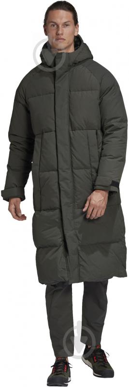 Пуховик чоловічий Adidas PUFFER DOWN COA FT2487 р.S чорний - фото 2