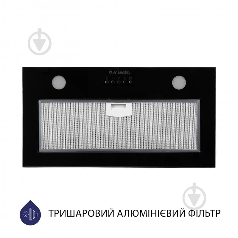 Витяжка Minola HBI 5262 BL GLASS 700 LED повновбудовувана - фото 2