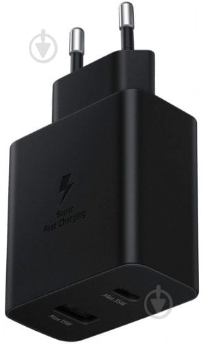 Мережевий зарядний пристрій Samsung 35W Wall Charger Duo Black (EP-TA220NBEGRU) - фото 2