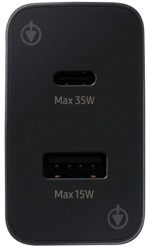 Мережевий зарядний пристрій Samsung 35W Wall Charger Duo Black (EP-TA220NBEGRU) - фото 3