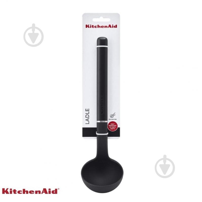 Ополоник KitchenAid Classic, 31 см, чорний (KHH006OHOBEG) - фото 2 Ополоник KitchenAid Classic, 31 см, чорний (KHH006OHOBEG) - фото 2