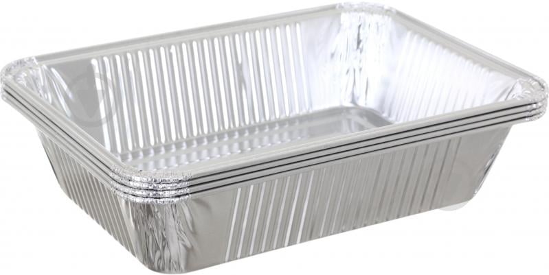 Контейнер BBQ для барбекю 22х15,5х4,8 см 4 шт - фото 2 Контейнер BBQ для барбекю 22х15,5х4,8 см 4 шт - фото 2