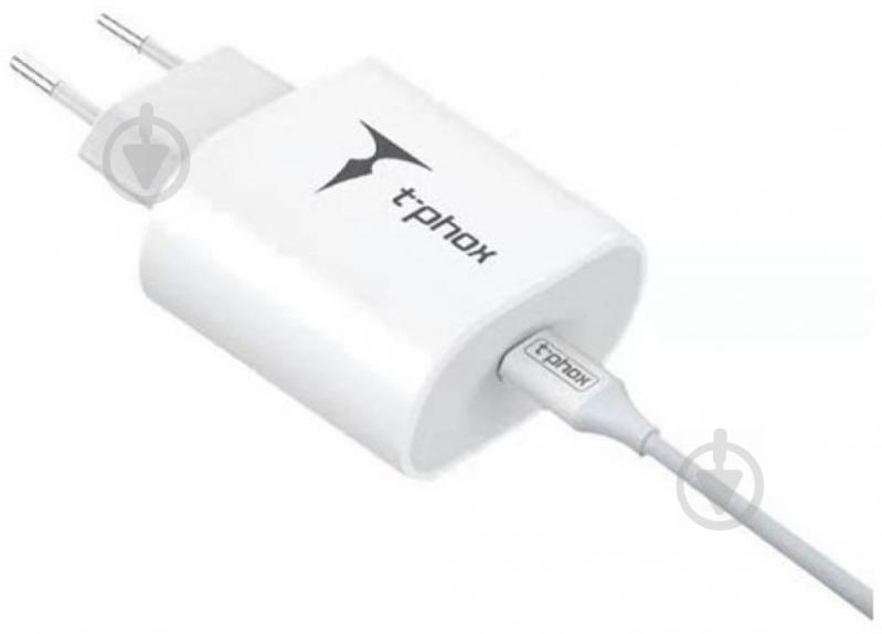 Сетевое зарядное устройство T-PHOX iSpeed PD Charger (20W) - White - фото 3