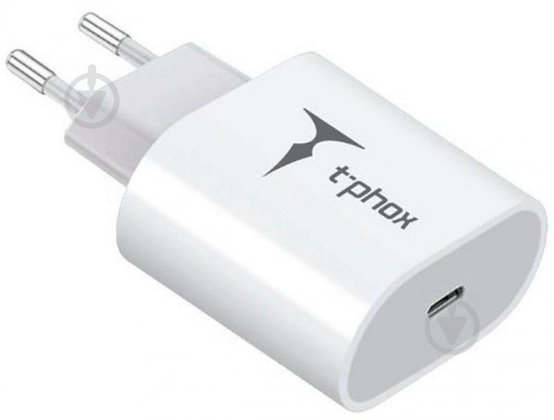 Сетевое зарядное устройство T-PHOX iSpeed PD Charger (20W) - White - фото 1