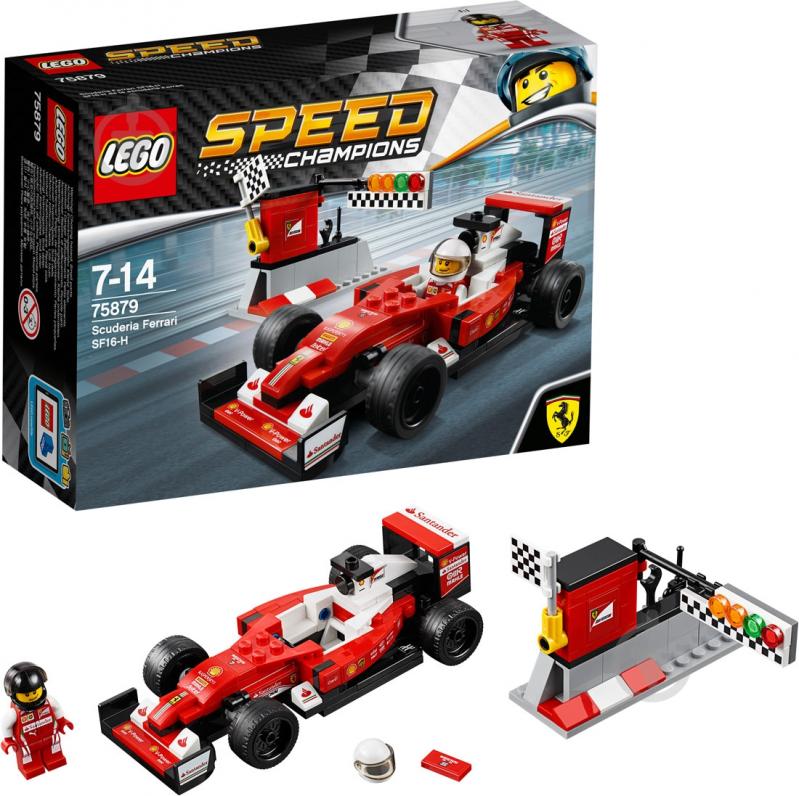 Конструктор LEGO Speed Champions Автомобіль Scuderia Ferrari SF16-H 75879 - фото 2