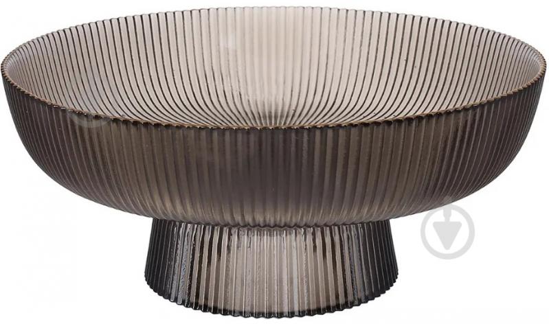 Блюдо на ніжці Viva EDGE FUME 26.5 х 11 см (B100066) - фото 1 Блюдо на ніжці Viva EDGE FUME 26.5 х 11 см (B100066) - фото 1