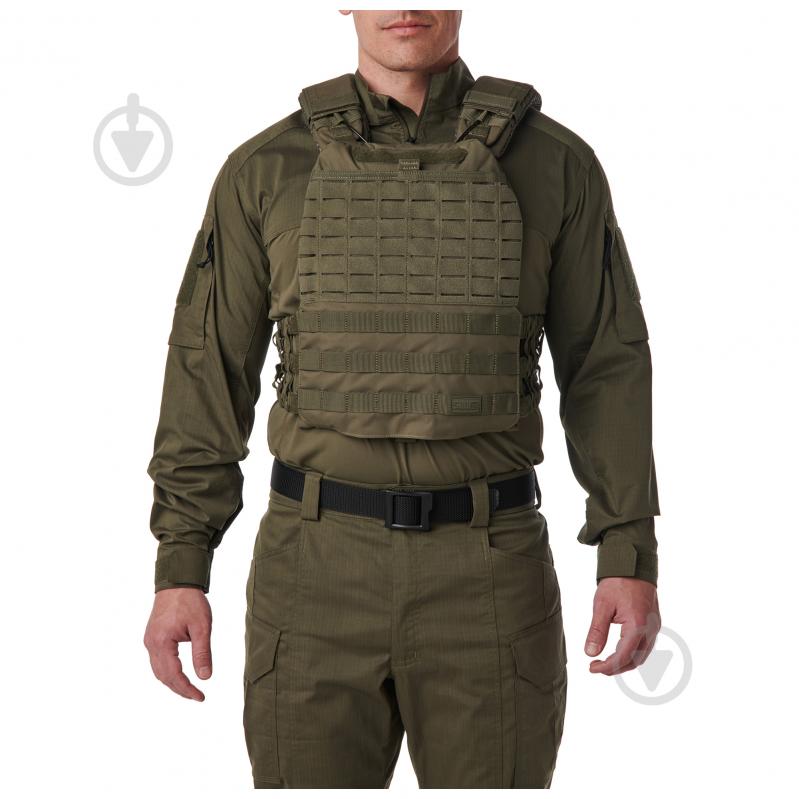 Плитоноска 5.11 Tactical для бронежилета "TACTEC PLATE CARRIER" Ranger Green - фото 1