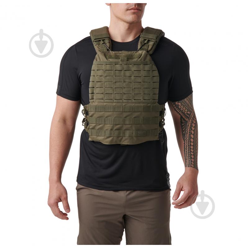 Плитоноска 5.11 Tactical для бронежилета "TACTEC PLATE CARRIER" Ranger Green - фото 9