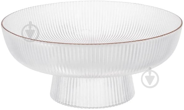 Блюдо на ніжці Viva EDGE CLEAR 26.5х11 см (B100069) - фото 1