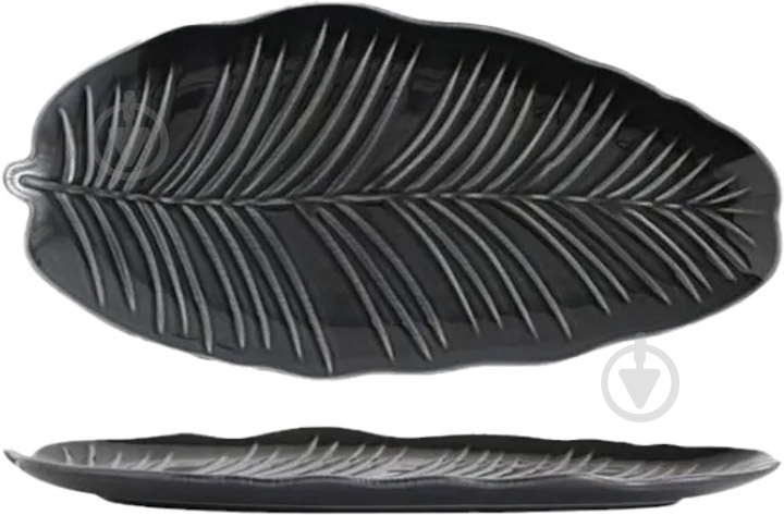 Блюдо Limited Edition LEAF BLACK 30x16.8 см (B010751) - фото 1