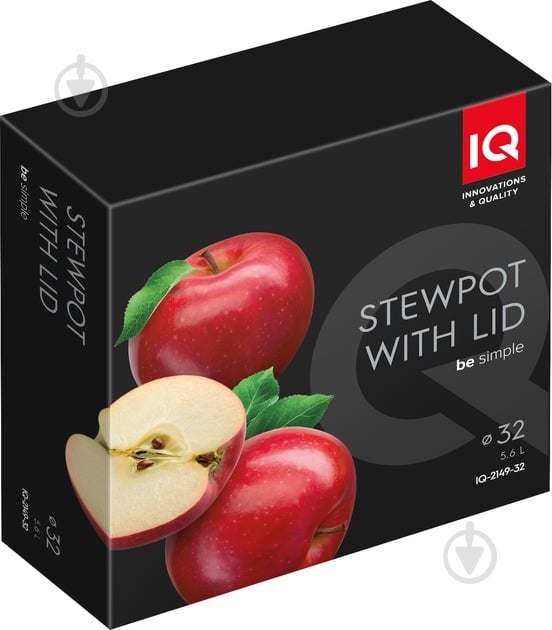Сотейник IQ Be Simple 32 см (5.6 л) с крышкой (IQ-2149-32) - фото 6