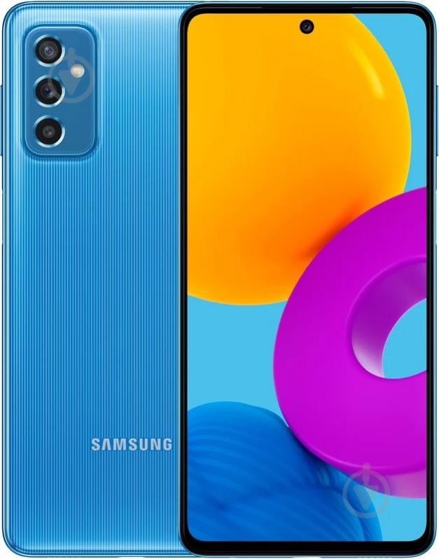 Смартфон Samsung Galaxy M52 6/128GB light blue (SM-M526BLBHSEK) - фото 1