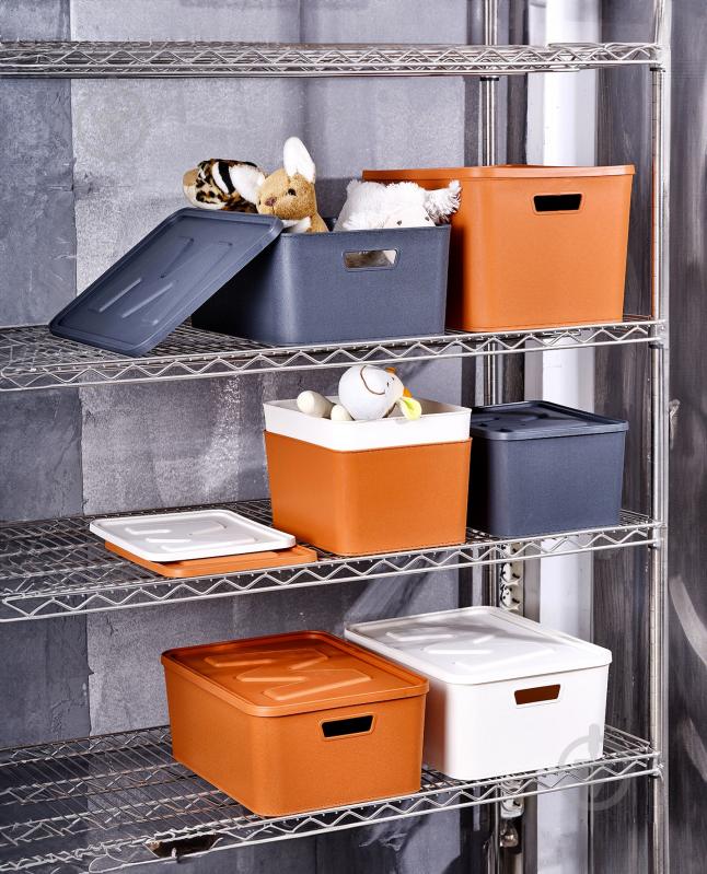 Ящик для хранения Gonpa графитовый Memo L 20 л G549 280x390x225 мм - фото 2