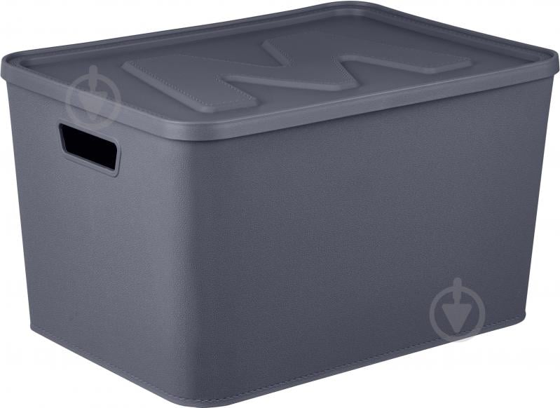 Ящик для хранения Gonpa графитовый Memo L 20 л G549 280x390x225 мм - фото 1