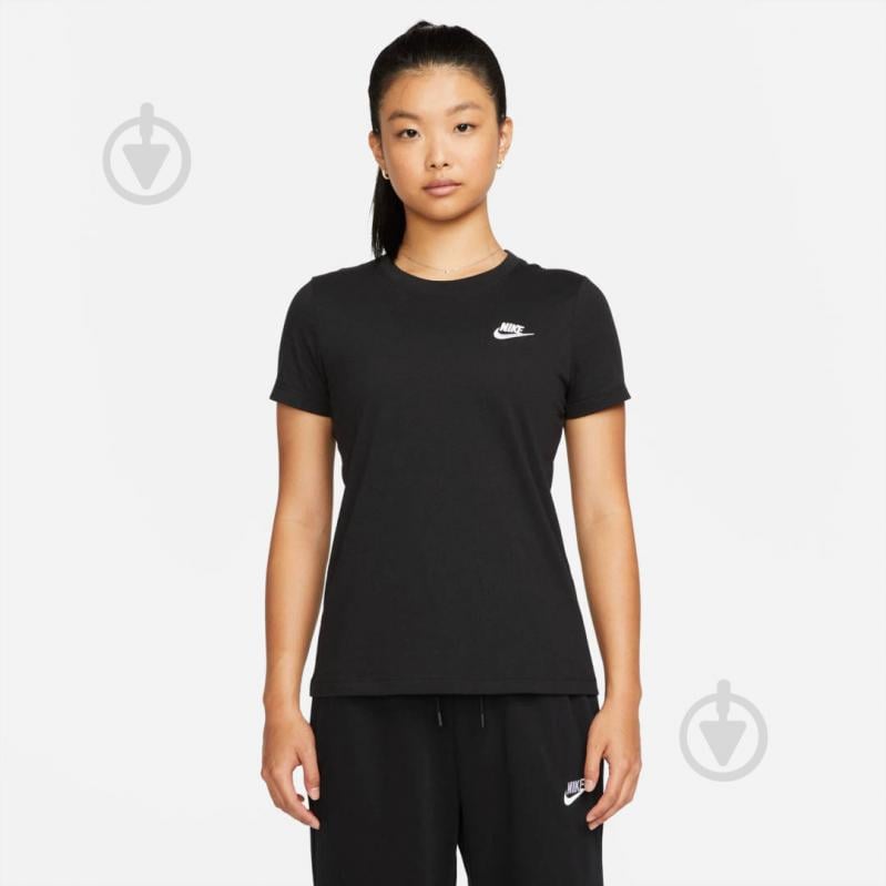 Футболка Nike W NSW CLUB TEE DN2393-010 р.L черный - фото 1