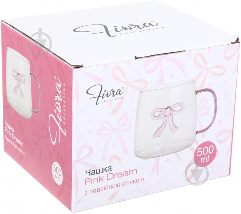 Чашка Fiora Pink Bow 500 мл - фото 5 Чашка Fiora Pink Bow 500 мл - фото 5