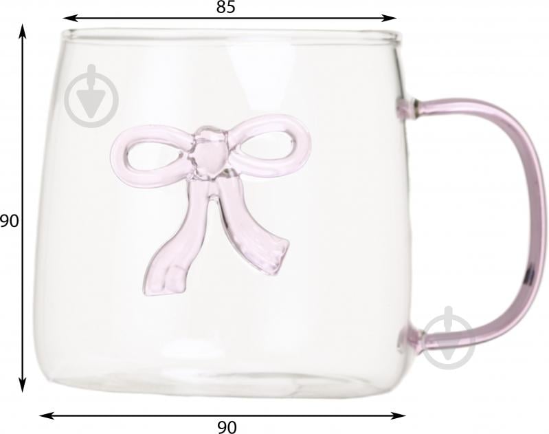 Чашка Fiora Pink Bow 500 мл - фото 4 Чашка Fiora Pink Bow 500 мл - фото 4
