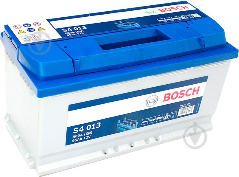 Аккумулятор автомобильный Bosch S4 95Ah 800A 12V «+» справа (0092S40130) - фото 1