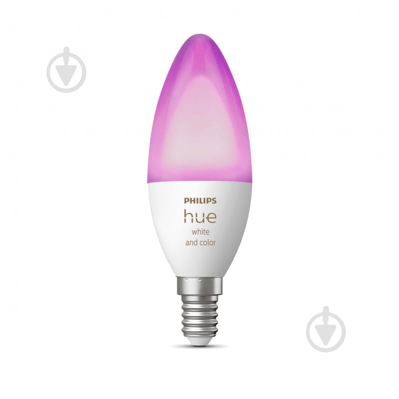 Розумна лампа Philips hue Smart 5,3 Вт C37 матова E14 220 В 2000-6500 К 929002294209 - фото 2