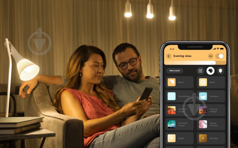 Розумна лампа Philips hue Smart 5,3 Вт C37 матова E14 220 В 2000-6500 К 929002294209 - фото 6