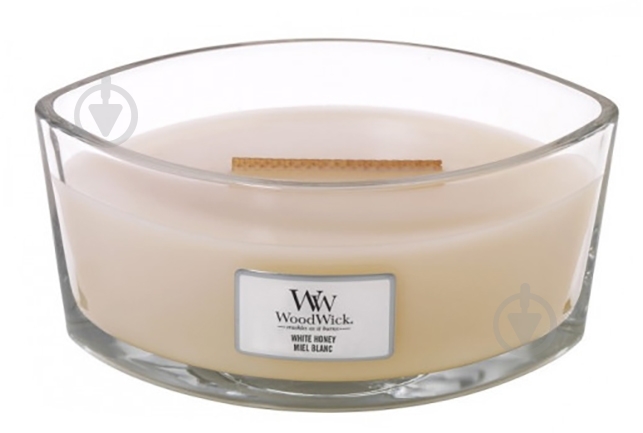 Свеча ароматическая Woodwick Ellipse White Honey 453г - фото 1