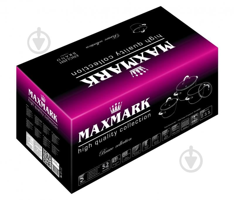 Набор кастрюль Maxmark 6 предметов MK-5606G - фото 2
