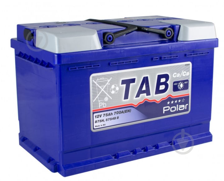 ᐉ Акумулятор автомобільний TAB Polar Blue 75Ah 700A 12V 121075 .