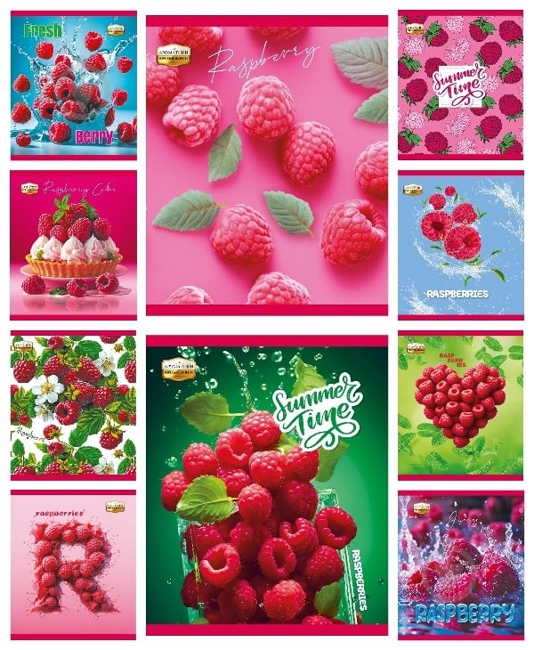 Тетрадь 36 листов клетка, серия ароматная (малина) Тетрада - фото 1 Тетрадь 36 листов клетка, серия ароматная (малина) Тетрада - фото 1