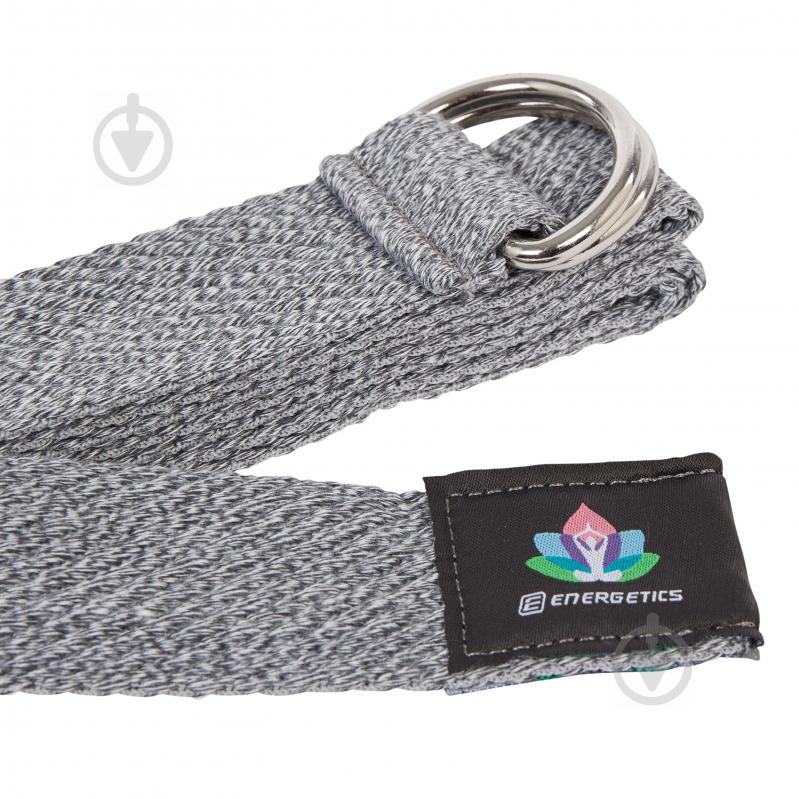 Стрічка для йоги Energetics Yoga Cotton Strap сірий (296606-021) - фото 1