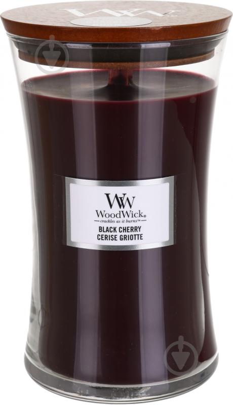 Свеча ароматическая Woodwick Large Black cherry 609г - фото 1