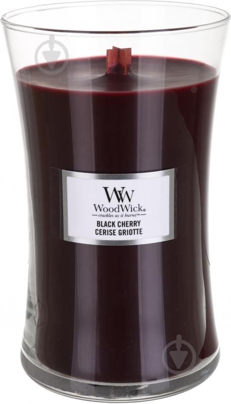 Свеча ароматическая Woodwick Large Black cherry 609г - фото 3