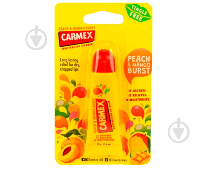 Бальзам для губ Carmex персик & манго 10 г - фото 1
