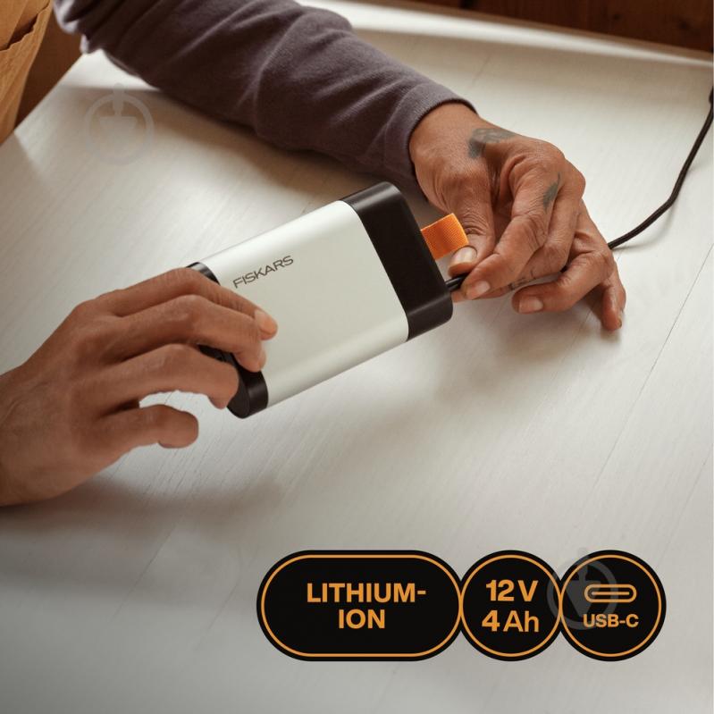 Акумулятор Fiskars 12V-4Ah - фото 9