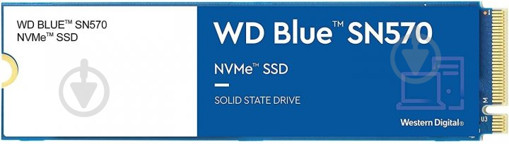 SSD-накопитель Western Digital Blue 2000GB M.2 PCI Express 3.0 x4 3D TLC (WDS200T3B0C) - фото 1