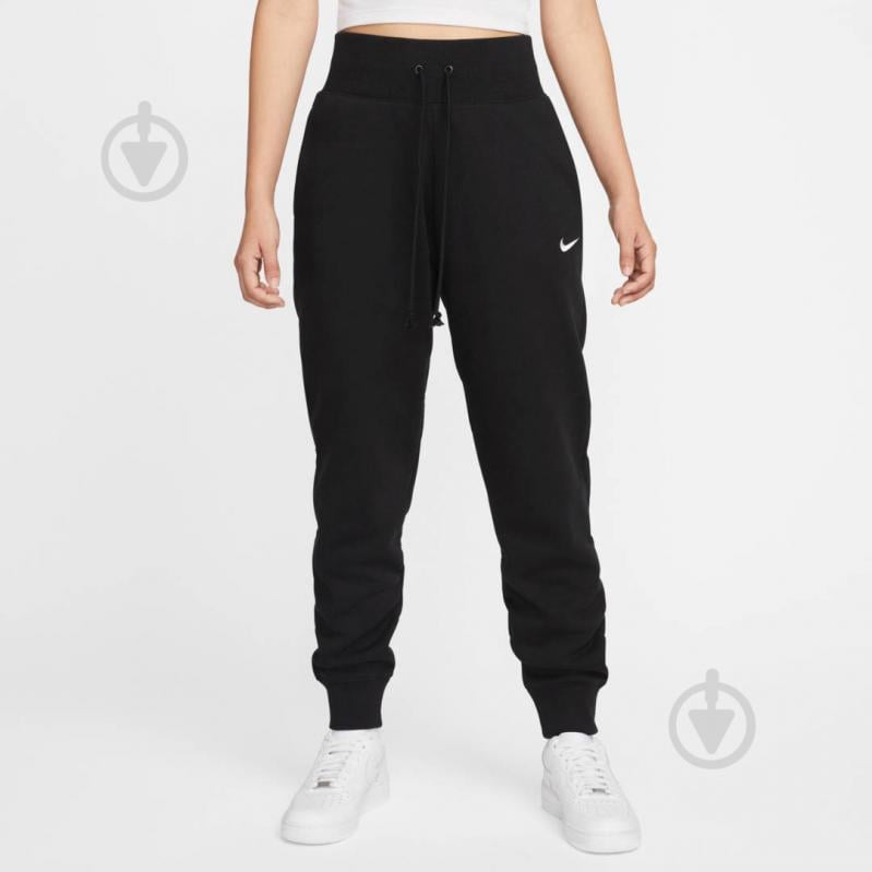 Брюки Nike W NSW PHNX FLC HR PANT STD DQ5688-010 р. M черный - фото 1