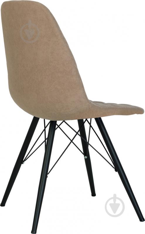 Стул обеденный Nowy Styl LIYA 4LX BLACK (BOX-1) RMB AB-05 бежевый / черный - фото 4