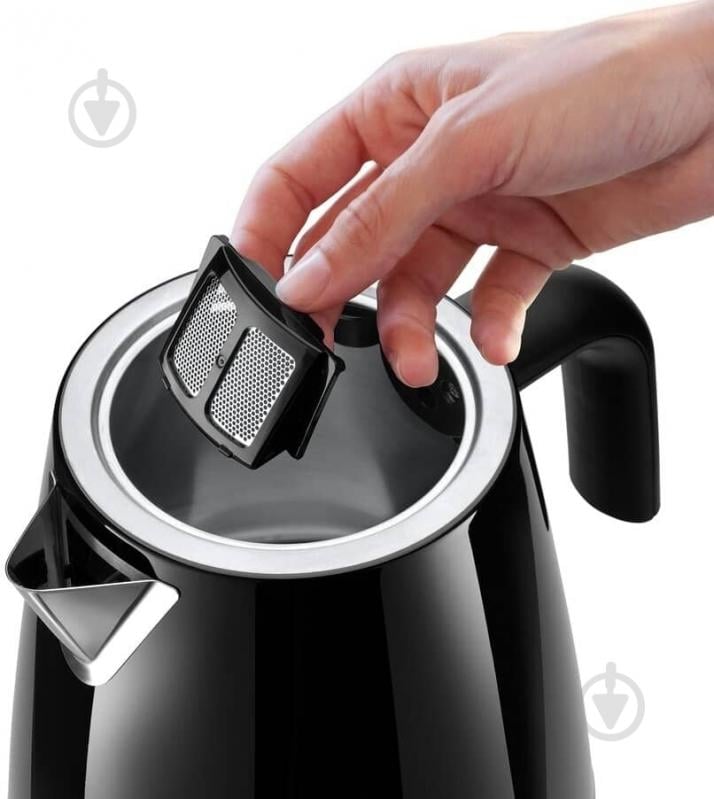 Електрочайник Delonghi KBY 2011 BK Eclettica SpecialTea 1.7 л чорний - фото 3