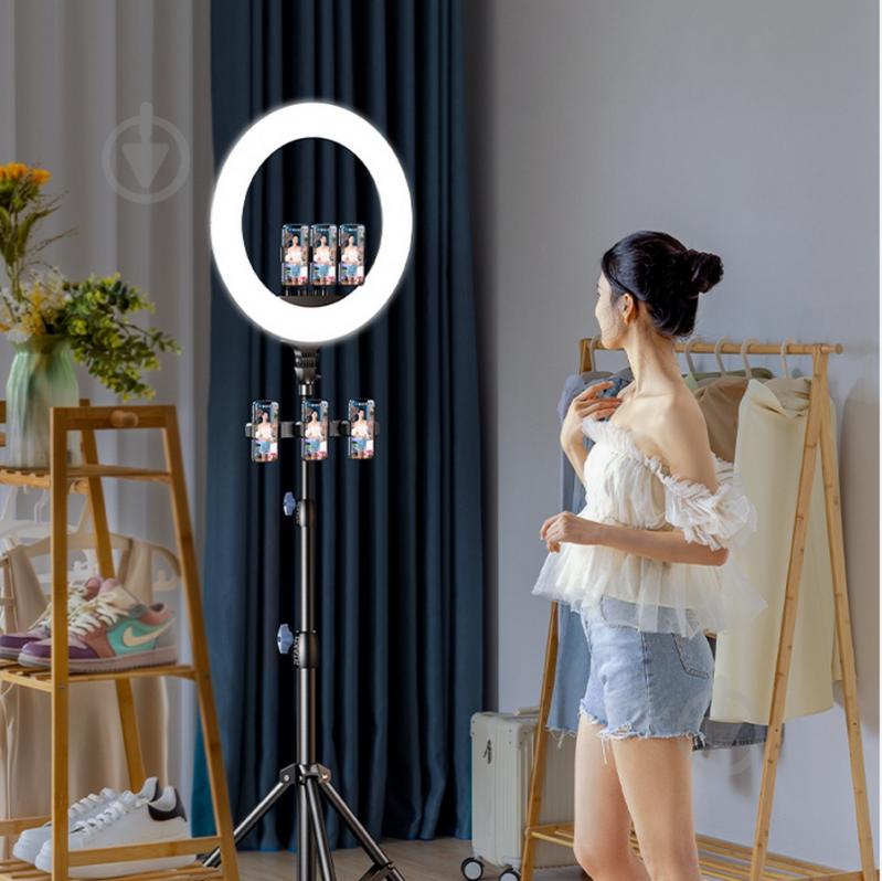 Светильник кольцевой RTAKO AR-GTB01-18S Digital display Ring Light ABS 18" (6942063218661) - фото 5