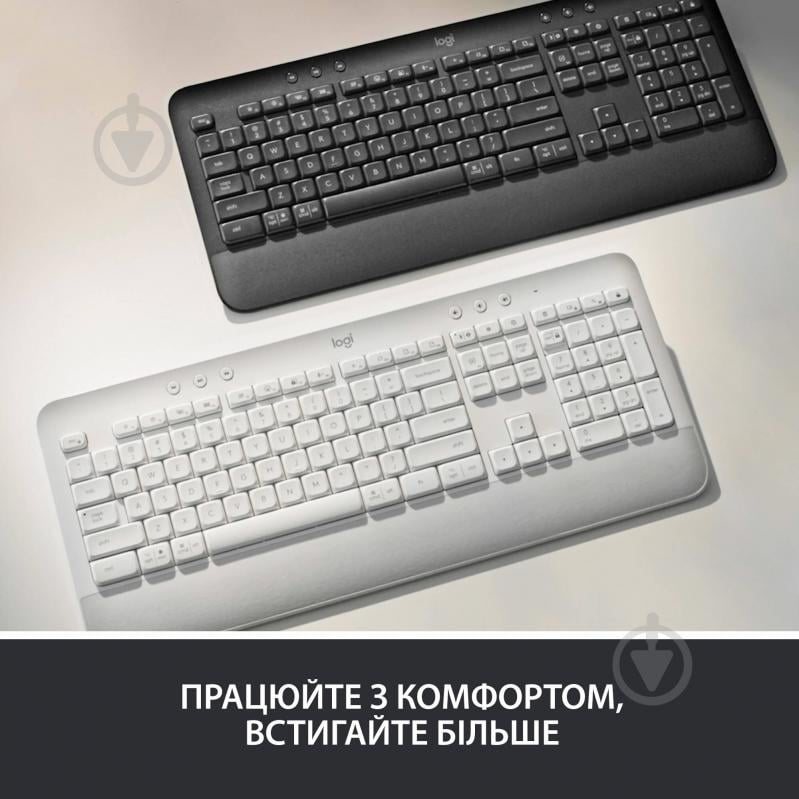 Клавиатура беспроводная Logitech Signature K650 - Ua (920-010945) graphite - фото 8