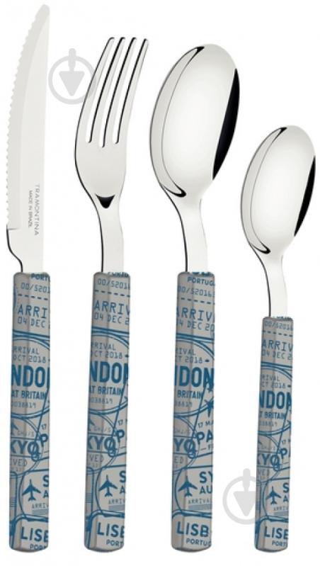 Набор столовых приборов Tramontina Bliss 16 предметов Light Gray (29899/128) - фото 1 Набор столовых приборов Tramontina Bliss 16 предметов Light Gray (29899/128) - фото 1