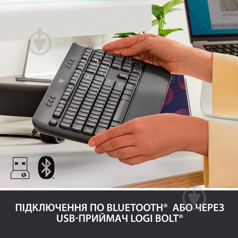 Клавиатура беспроводная Logitech Signature K650 – Rus (920-010950) graphite - фото 4