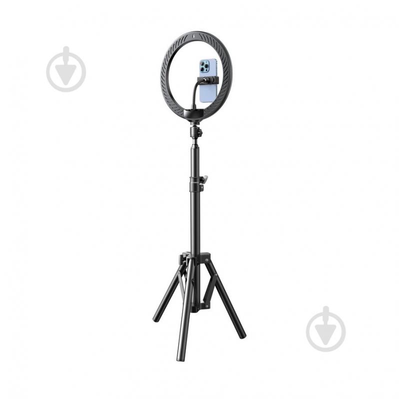 Комплект блогера RTAKO ZJ-ZBT01 Live Streaming Stand with Ring Light and Floor Tripod ABS Black - фото 3 Комплект блогера RTAKO ZJ-ZBT01 Live Streaming Stand with Ring Light and Floor Tripod ABS Black - фото 3