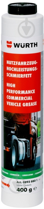 Смазка WURTH полусинтетическое для тяжелого транспорта 08938801 400 мл - фото 1